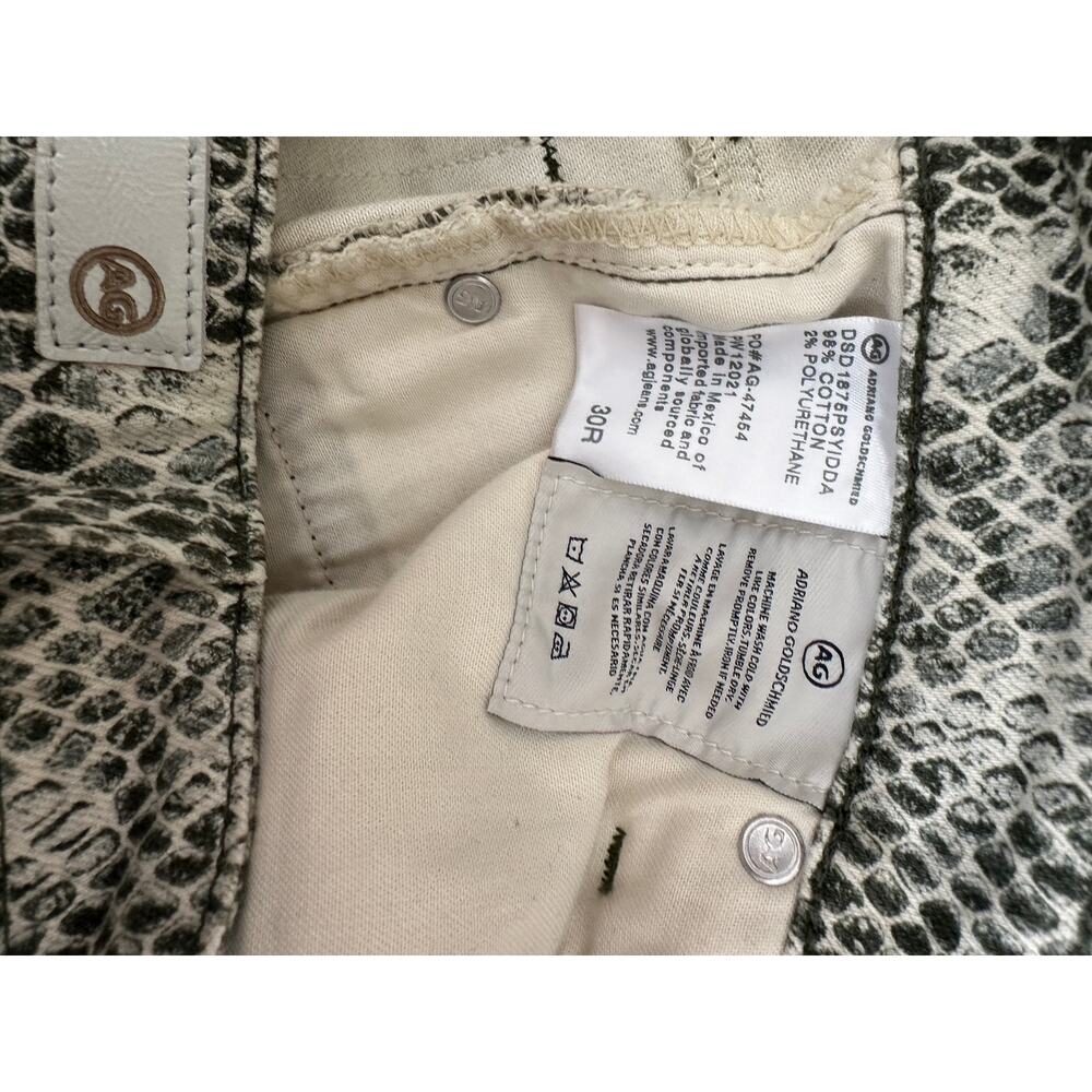 Adriano Goldschmied The Mari High Rise Straight Jeans In Python - Picture 8 of 9